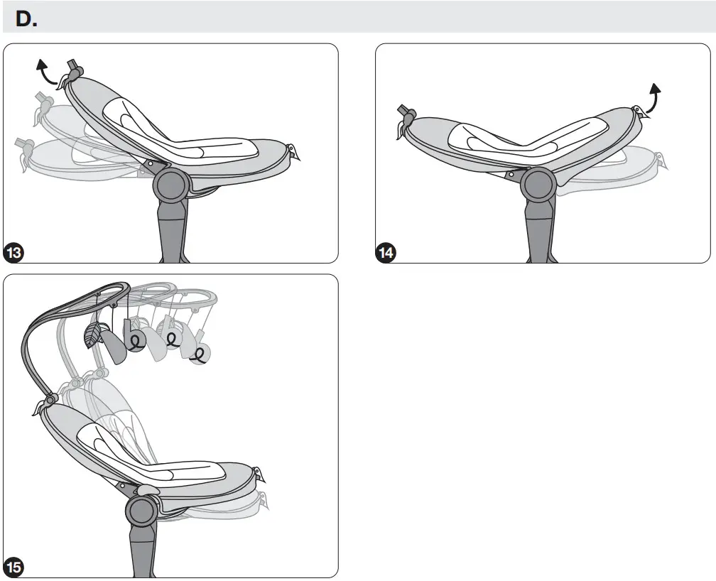 babymoov A055020 Swoon Evolution Remote Controlled Baby Swing - RECLINING