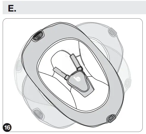 babymoov A055020 Swoon Evolution Remote Controlled Baby Swing - ROTATION
