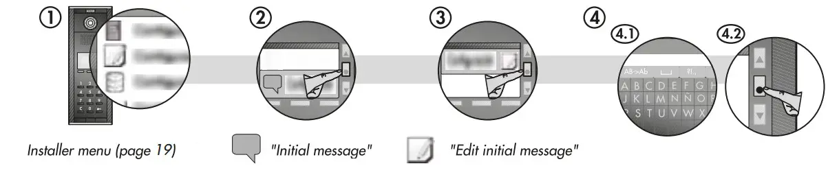 ALCAD Door VideoDoor Entry Systems with Keypad Unit - Preview message