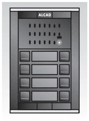 ALCAD MAN-502 Door Video Door Entry System with Push Buttons 2