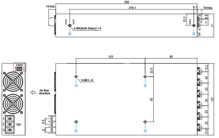 MEAN WELL NMP Series 1200W Modular Power - fig 10