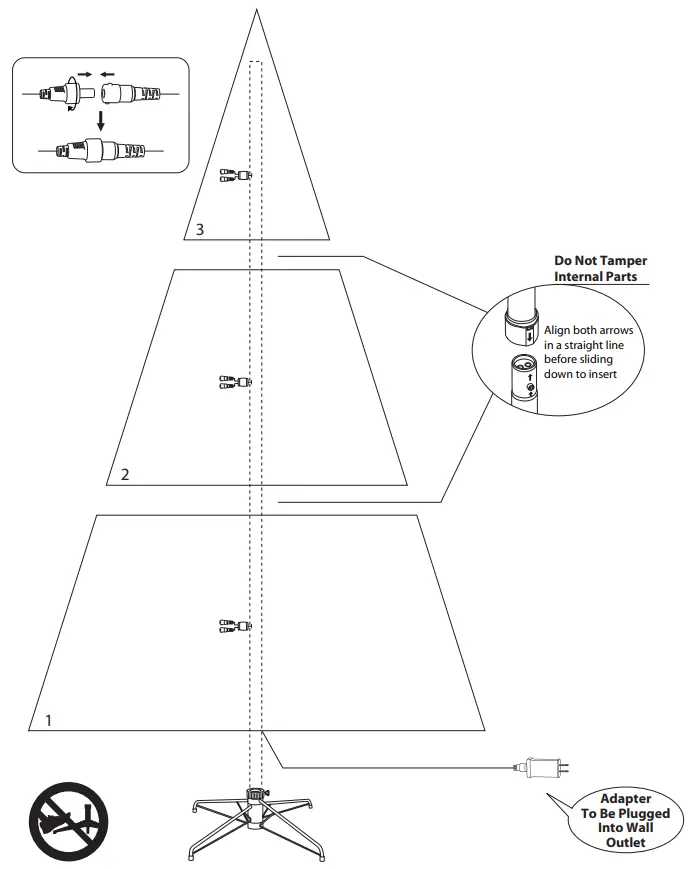WILLIAMS SONOMA TG66P3580L03 12.6 Watts Light - Tree and Lights Assembly