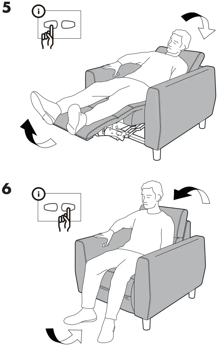 IKEA AA 2366145 2 RULLERUM Recliner Electric - FIGURE 5