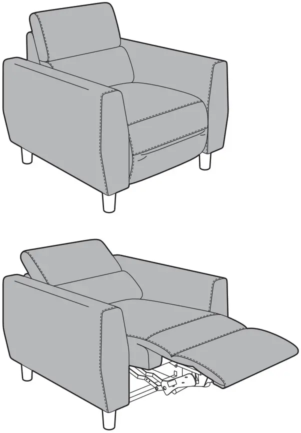 IKEA AA 2366145 2 RULLERUM Recliner Electric
