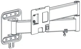ONE FOR ALL WM6252 Ultra Slim Turn TV Wall Mount B1