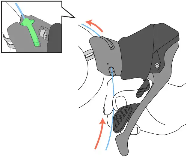 microSHIFT SB006-001 Sword Drop Bar Shifter - Cable Installation 4