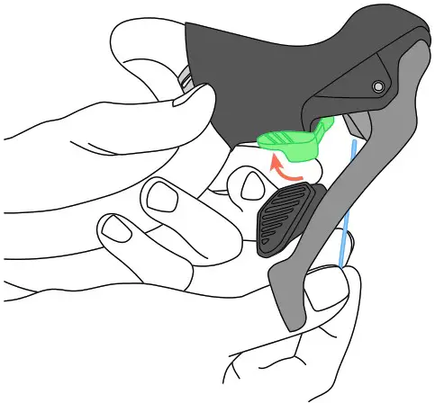 microSHIFT SB006-001 Sword Drop Bar Shifter - Large Shift Paddle Adjustment 2