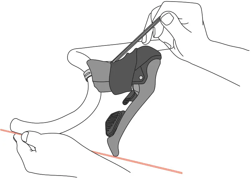 microSHIFT SB006-001 Sword Drop Bar Shifter - Set Your Height