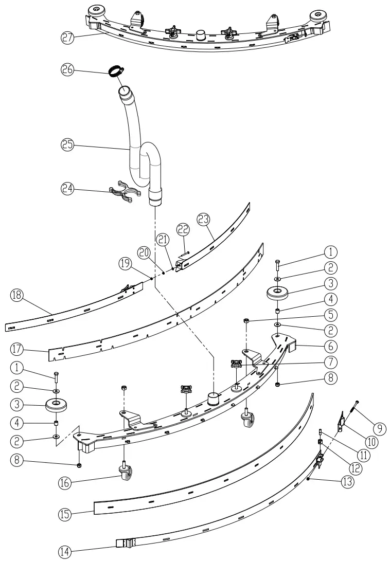 ICE COBOTICS i28BT Automatic Scrubber - SQUEEGEE GROUP 2