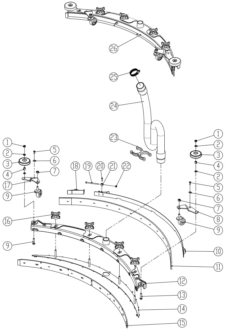 ICE COBOTICS i28BT Automatic Scrubber - SQUEEGEE GROUP 3