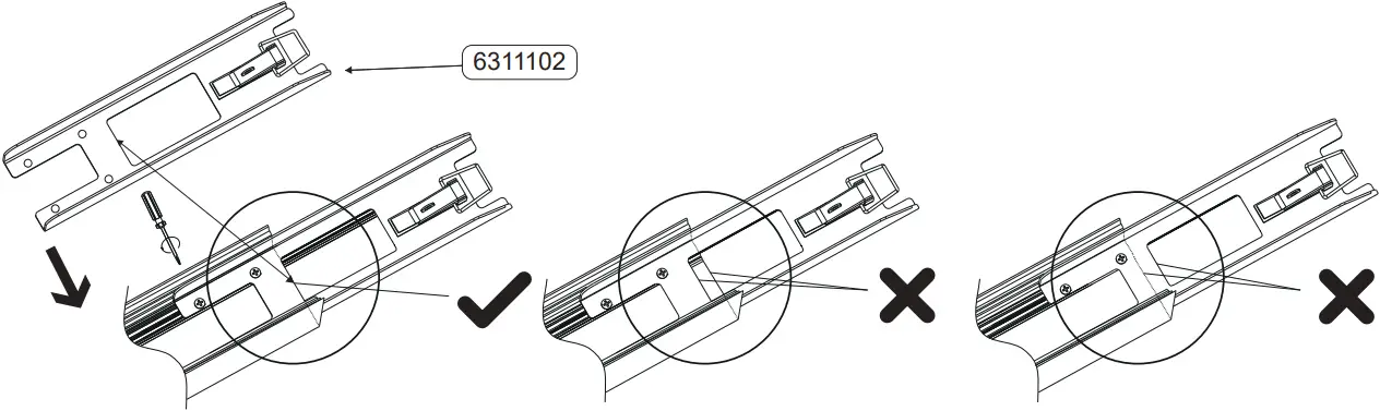 Led2 LINO 90 Ceiling Linear Lamp - Continous connection 1
