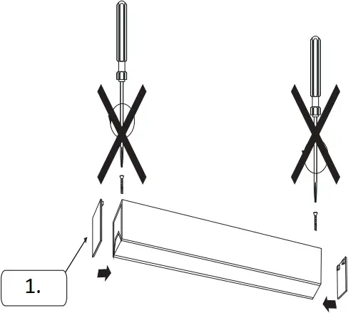 Led2 LINO 90 Ceiling Linear Lamp - Surface 7