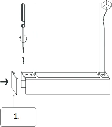 Led2 LINO 90 Ceiling Linear Lamp -Suspension 10