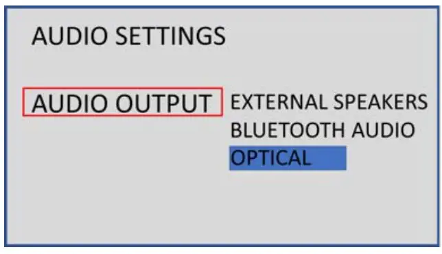 Optical Audio Input from TV to KIN Play Tower