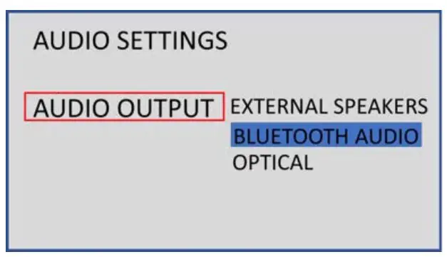   Bluetooth Audio Input from TV to KIN Play Tower 