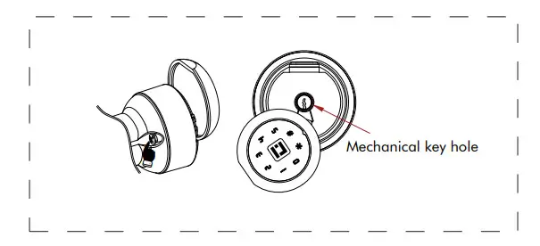 Geek Tale K02 Smart Door Lock - hole