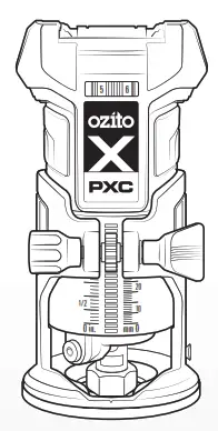 ozito PXBLTS Trim Router - Brushless Trim Router