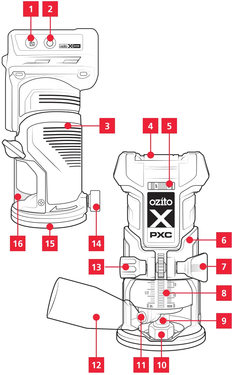 ozito PXBLTS Trim Router - Overview