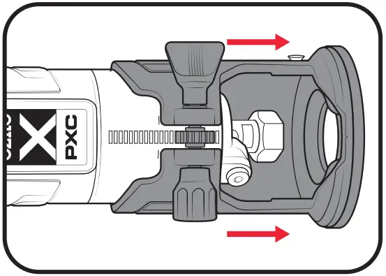 ozito PXBLTS Trim Router - Remove the trim