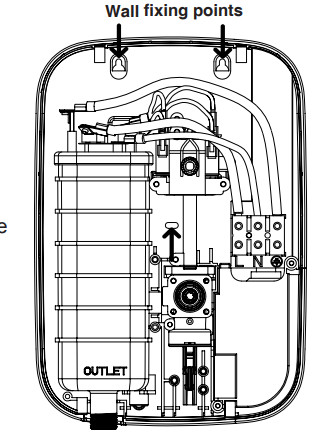 REDRING 53531001 PURE 8.5KW Instantaneous Electric Shower - Wall