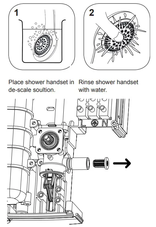 REDRING 53531001 PURE 8.5KW Instantaneous Electric Shower - pressure