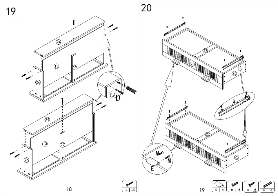 L-WF299458AAP Vintage Style Mudroom Hall Tree 13