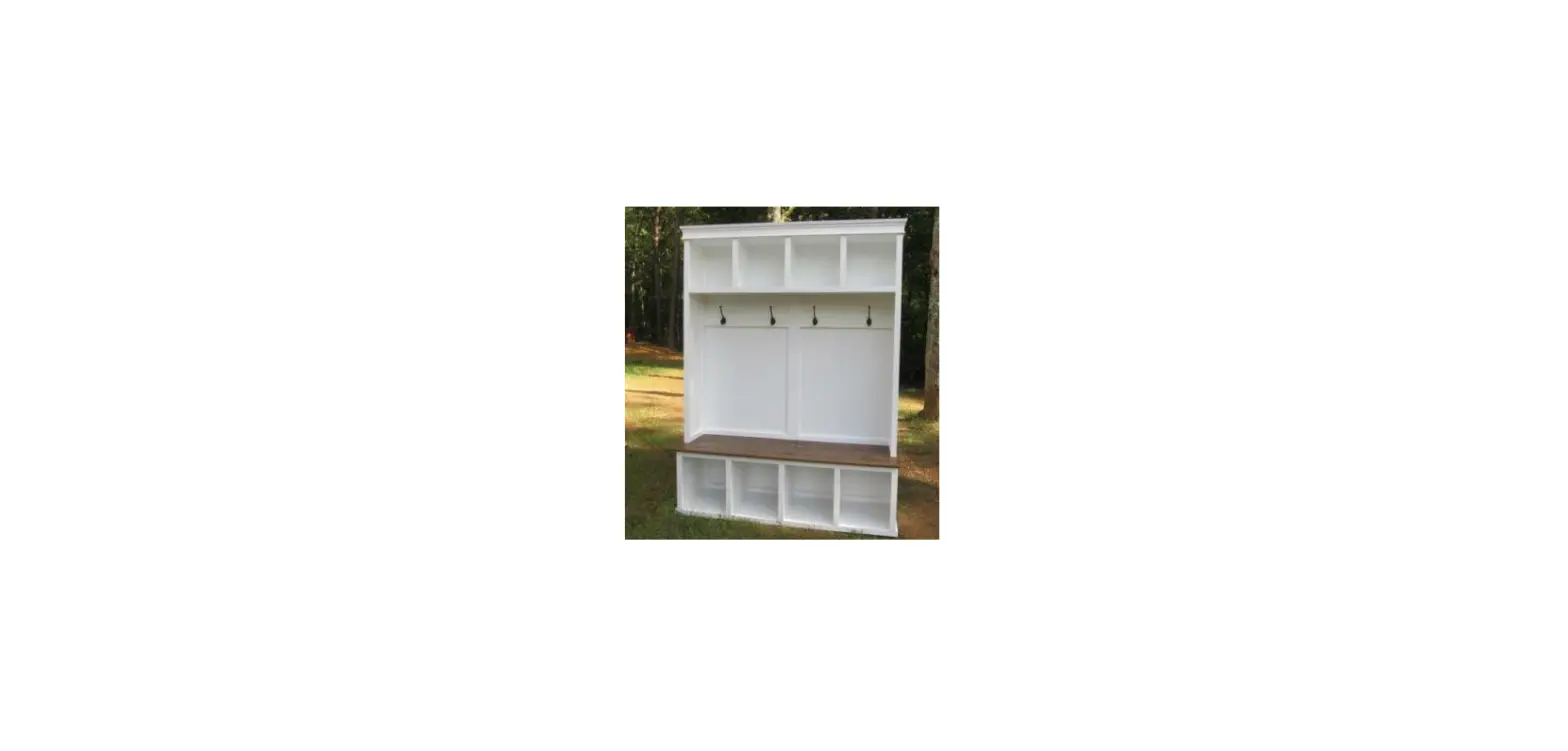 Modernluxe L-wf299458aap Vintage Style Mudroom Hall Tree Instruction Manual