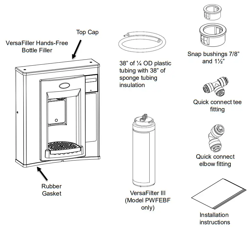 OASIS PWFEBF VersaFiller Sports Bottle Filler - fig 2