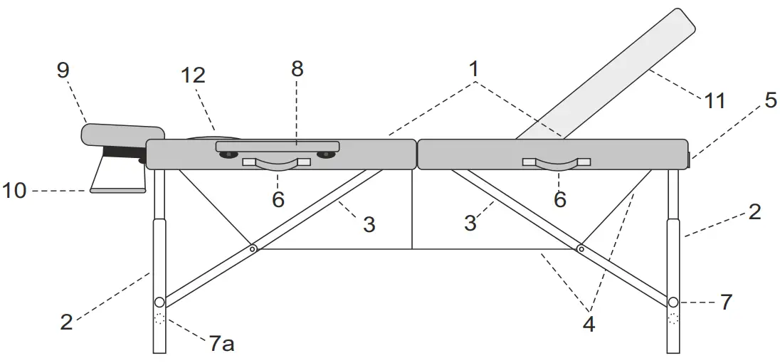 AVENO LIFE Vesta Portable Massage Tables - portable table