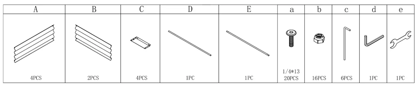 Tunearary Unbranded TIRAMISUBEST HW 905B Outdoor Raised Garden Bed Vegetables Flowers Planter Bed - Figer 1