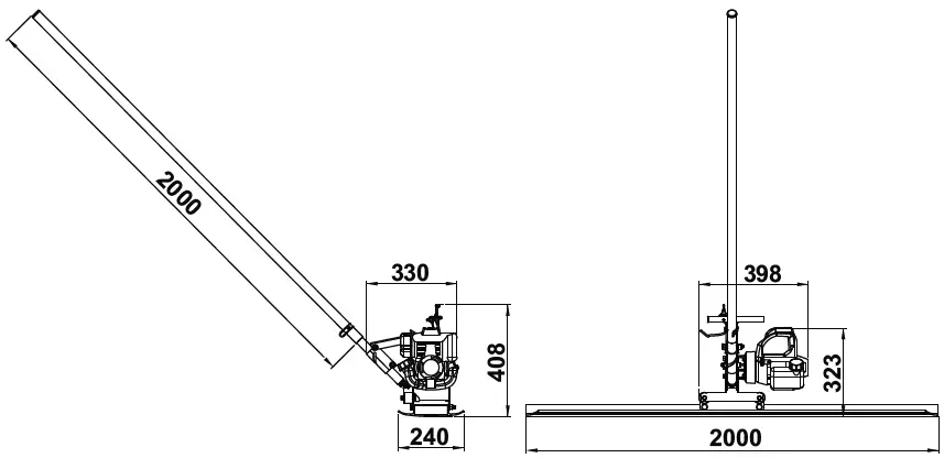 ALTRAD Midi Screed 200 Vibrating Screed Belle 3