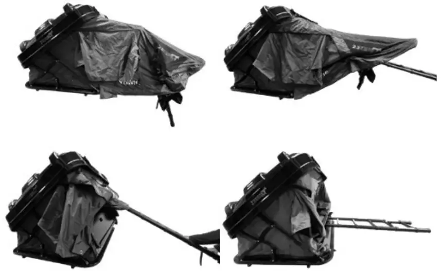 23ZERO Yowie Hardshell Roof Top Tent - Closing And Pack up 3