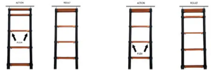 23ZERO Yowie Hardshell Roof Top Tent - Ladder adjustment 3