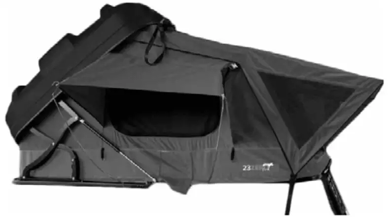 23ZERO Yowie Hardshell Roof Top Tent - Opening And Set up 8