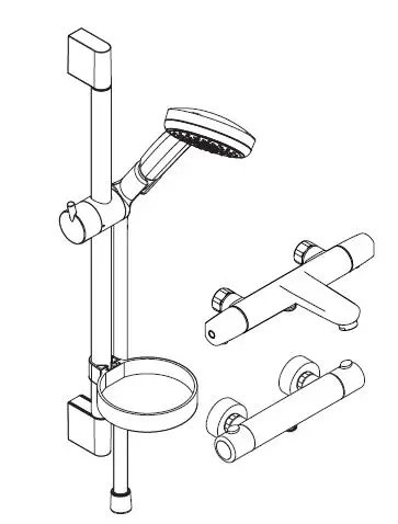 Hansgrohe Croma 100 Shower Combination Multi, Ecostat E Instruction Manual Hansgrohe Croma 100 Shower Combination Multi, Ecostat E Instruction Manual