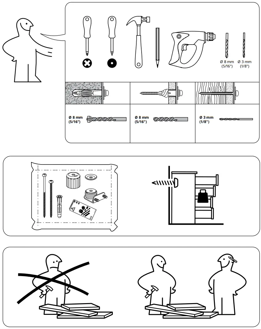 IKEA VIHALS 105x37x140 cm Storage Unit - Figure 1