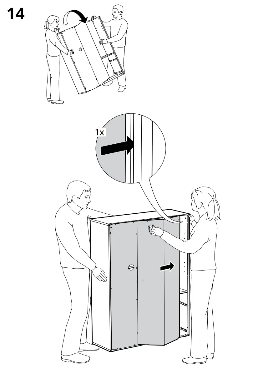 IKEA VIHALS 105x37x140 cm Storage Unit - Figure 16