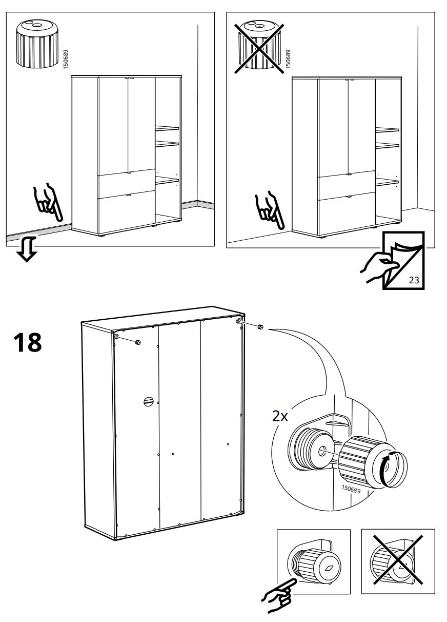 IKEA VIHALS 105x37x140 cm Storage Unit - Figure 19
