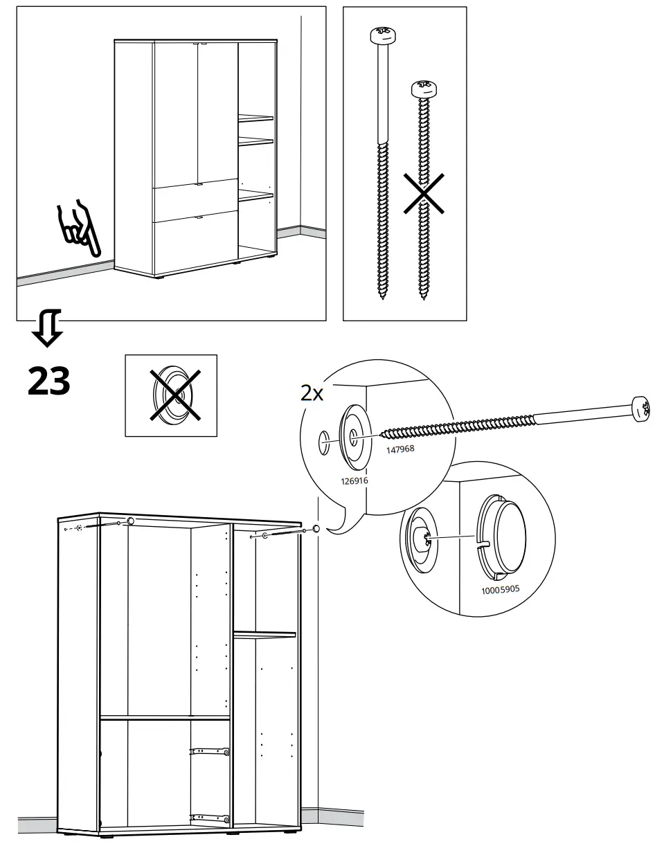 IKEA VIHALS 105x37x140 cm Storage Unit - Figure 24