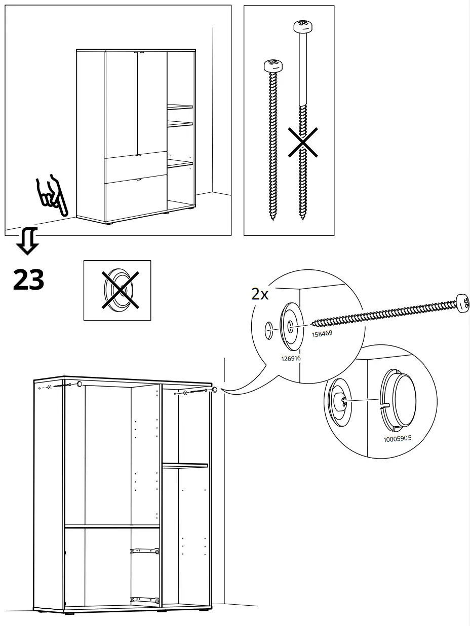 IKEA VIHALS 105x37x140 cm Storage Unit - Figure 25