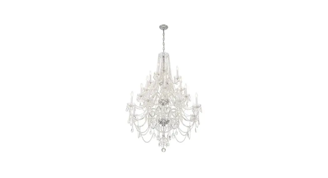 Crystorama 1157-ch-cl-mwp Traditional Crystal 20 Light Chandelier Instruction Manual