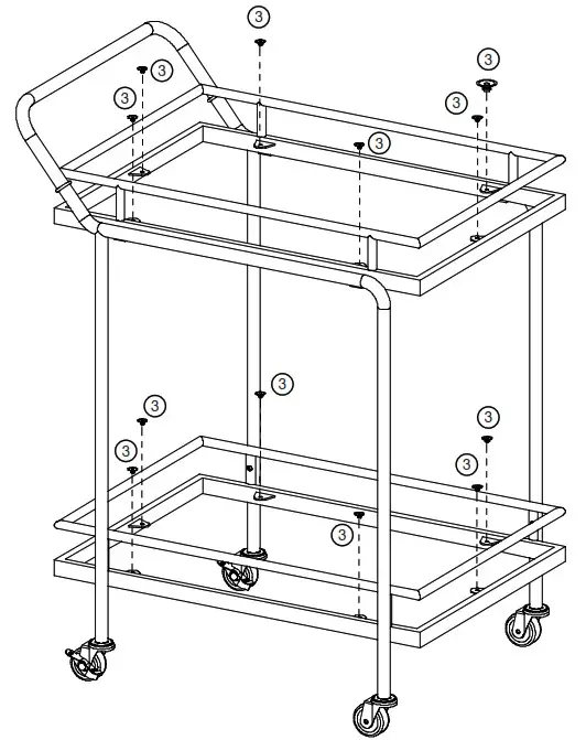 nathan james 45103 Sally Bar Cart - The goods 6