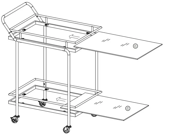 nathan james 45103 Sally Bar Cart - The goods 7