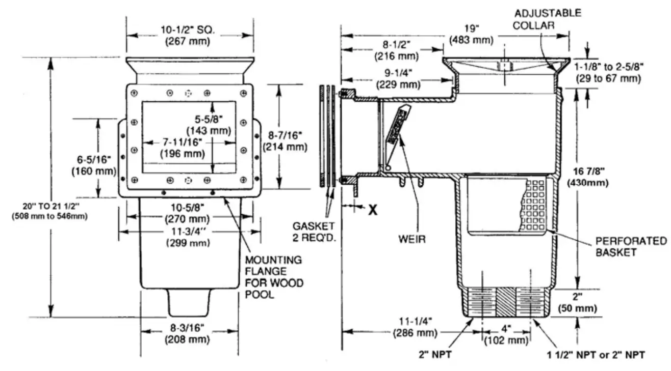 HAYWARD SP1084 Auto Skim Series Automatic Pool Skimmer Cleaner - SKIMMER 3