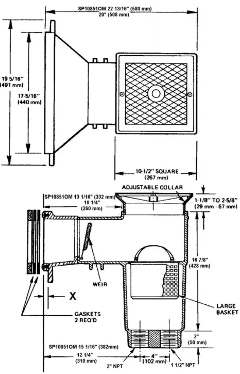 HAYWARD SP1084 Auto Skim Series Automatic Pool Skimmer Cleaner - SKIMMER 4