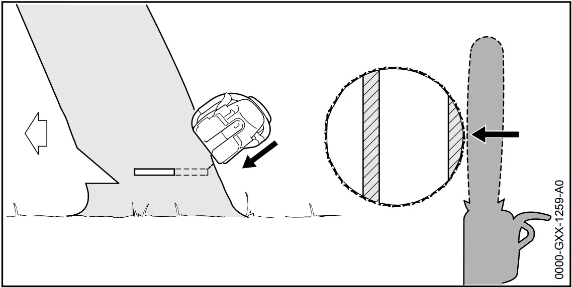 STIHL MSA 160 C 200 C Cordless Chainsaw - Plunge cutting 8