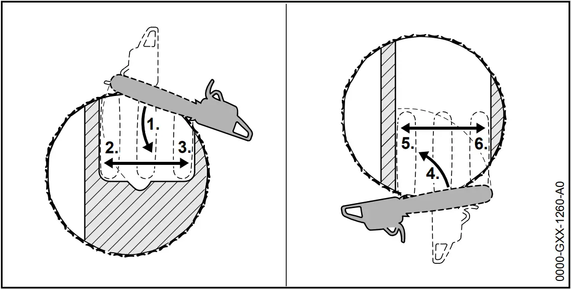 STIHL MSA 160 C 200 C Cordless Chainsaw - Plunge cutting 9