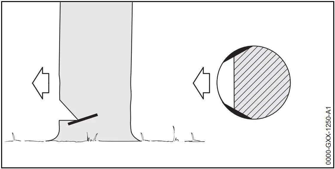 STIHL MSA 160 C 200 C Cordless Chainsaw - horizontal cut