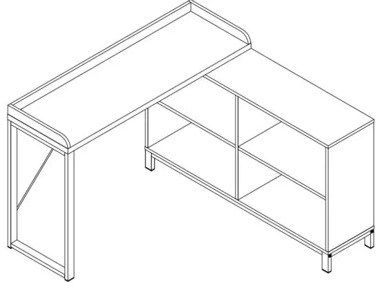 ASHLEY H215 48 Inch Home Office Desk