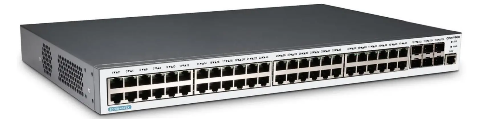 QSFPTEK S5300-48T6X 48 Port Ethernet L3 Switch